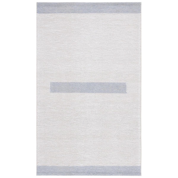 Safavieh 3 x 5 ft. Natural Flat Weave Rectangle Area Rug Ivory & Light Blue NAT324K-3 - main